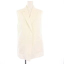 【中古】アナイ ANAYI 24SS ベスト ジレ ボタンレス 38 ホワイト 102411-10-230-02-380 /KH レディース 【ベクトル 古着】 250707