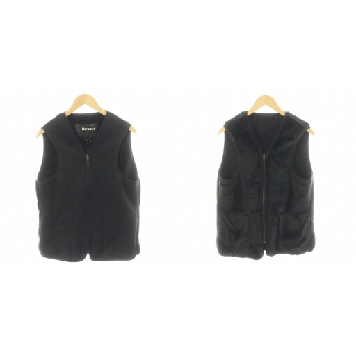【中古】バブアー Barbour ライナーベスト エコファー リバーシブル 36 黒 ブラック /AN38 メンズ 【ベクトル 古着】 250714 【中古】バブアー Barbour ライナーベスト エコファー リバーシブル 36 黒 ブラック /AN38 メンズ 【ベクトル 古着】 250714