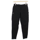 【中古】未使用品 ボーダーズアットバルコニー BORDERS at BALCONY ゴルフウェア golf day today GDT QUILTE PANTS GDTキルティングパンツ スラックス ジップフライ ナイロン 切替 36 黒 ブラック BA2221-3L-03 タグ付き /BB レディース 【ベクトル 古着】 250713