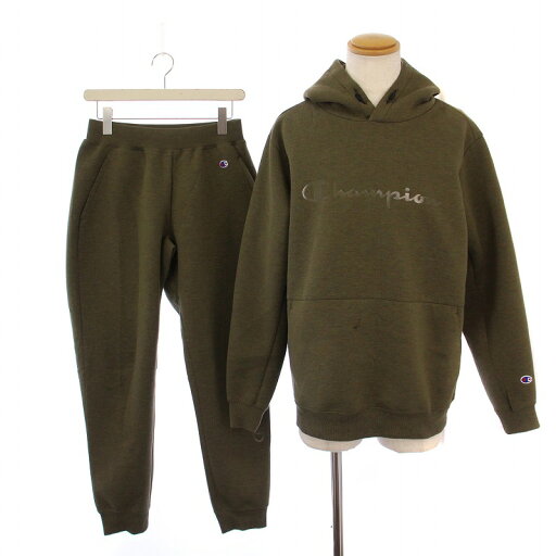【中古】チャンピオン CHAMPION セットアップ 上下 パーカー プルオーバー 長袖 スウェットパンツ ロゴ L M カーキ C3-YS102 C3-YS201 /BM メンズ 【ベクトル 古着】 250731 【中古】チャンピオン CHAMPION セットアップ 上下 パーカー プルオーバー 長袖 スウェットパンツ ロゴ L M カーキ C3-YS102 C3-YS201 /BM メンズ 【ベクトル 古着】 250731