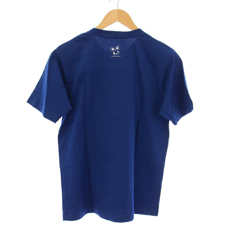 【中古】未使用品 グラニフ graniph 中村佑介 四畳半神話体系 Tシャツ 半袖 クルーネック イラスト プリント ストレッチ S 青 ブルー タグ付き /BB メンズ 【ベクトル 古着】 250714
