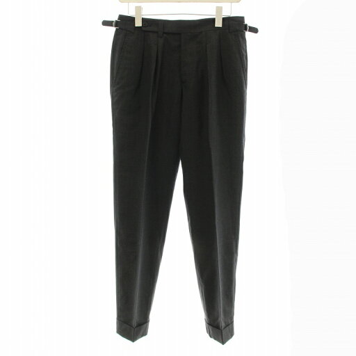 【中古】ビームスエフ BEAMS F 別注 IGARASHI TROUSER ウールマット 2プリーツ サイドアジャスター スラックス パンツ ジップフライ 44 チャコールグレー /KU メンズ 【ベクトル 古着】 250717 【中古】ビームスエフ BEAMS F 別注 IGARASHI TROUSER ウールマット 2プリーツ サイドアジャスター スラックス パンツ ジップフライ 44 チャコールグレー /KU メンズ 【ベクトル 古着】 250717