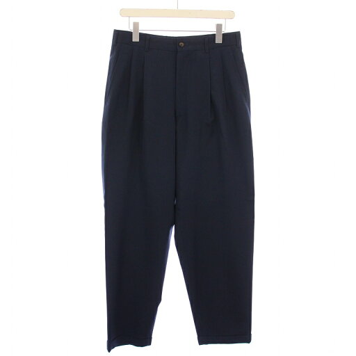 【中古】コムデギャルソンオムプリュス COMME des GARCONS HOMME PLUS テーパードパンツ スラックス タック ジップフライ ウール M 紺 ネイビー /BB メンズ 【ベクトル 古着】 250715 【中古】コムデギャルソンオムプリュス COMME des GARCONS HOMME PLUS テーパードパンツ スラックス タック ジップフライ ウール M 紺 ネイビー /BB メンズ 【ベクトル 古着】 250715
