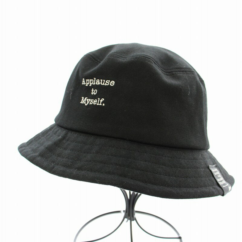 【中古】カシラ CA4LA KTM 20th LIMITED ケツメイシ BUCKET HAT バケットハット バケハ ロゴ刺繍 黒 ブ..
