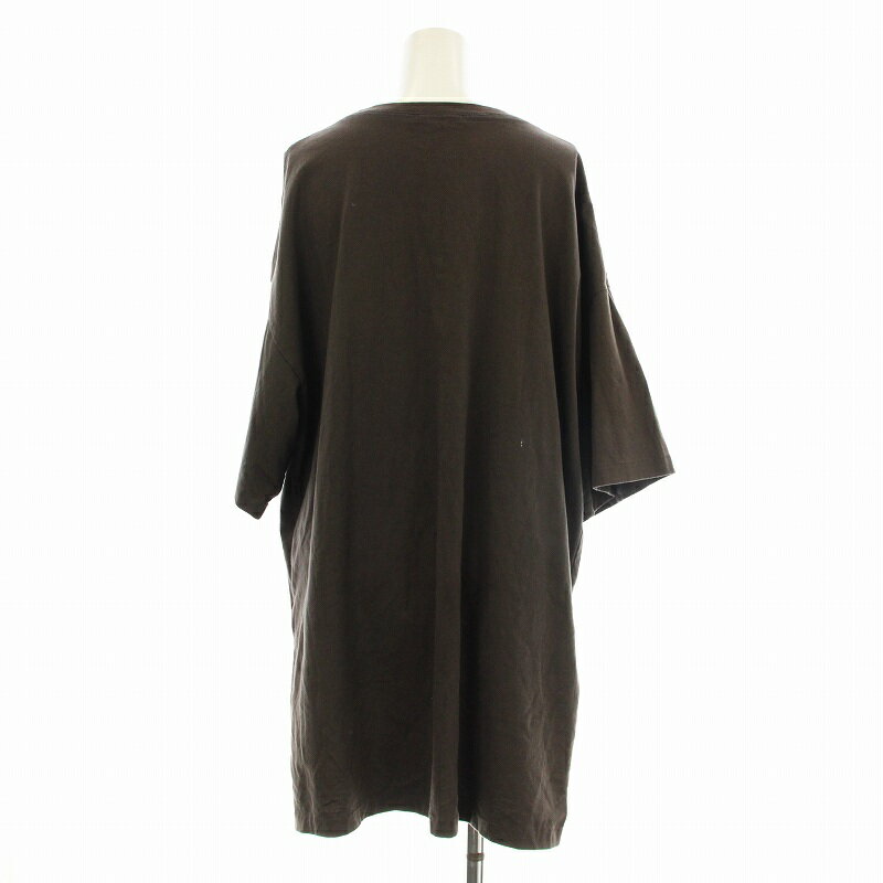 【中古】ドゥーズィエムクラス DEUXIEME CLASSE エブリデイアイライク EVERYDAY I LIKE Big Tシャツ カットソー 半袖 無地 茶 ブラウン 22070500805010 /OR レディース 【ベクトル 古着】 250724