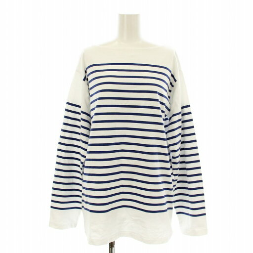 【中古】ドゥーズィエムクラス DEUXIEME CLASSE 21AW Coco Stripe T No4 Tシャツ カットソー バスクシャツ 長袖 ボーダー柄 白 ホワイト 青 ブルー 21070500716030 /KU レディース 【ベクトル 古着】 250731 【中古】ドゥーズィエムクラス DEUXIEME CLASSE 21AW Coco Stripe T No4 Tシャツ カットソー バスクシャツ 長袖 ボーダー柄 白 ホワイト 青 ブルー 21070500716030 /KU レディース 【ベクトル 古着】 250731