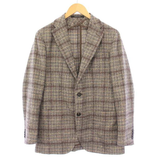 【中古】タリアトーレ TAGLIATORE MONTECARLO モンテカルロ テーラードジャケット ブレザー アウター シングル ウール チェック柄 46 茶 ブラウン 1SMC22K /BB メンズ 【ベクトル 古着】 250809 【中古】タリアトーレ TAGLIATORE MONTECARLO モンテカルロ テーラードジャケット ブレザー アウター シングル ウール チェック柄 46 茶 ブラウン 1SMC22K /BB メンズ 【ベクトル 古着】 250809