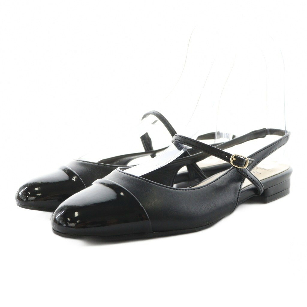 Round Toe - 【中古】オデットエオディール Odette e Odile アローズ ミュール ストラップ ラウンドトゥ 22.0cm 黒 ブラック 56492 /AN22 レディース 【ベクトル 古着】 250815