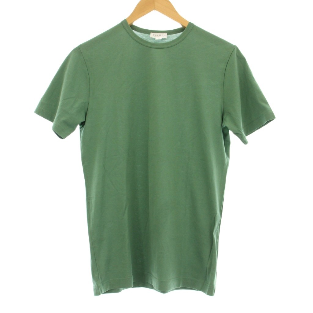 【中古】サンスペル SUNSPEL クラシック Tシャツ カットソー 半袖 無地 XS 緑 グリーン /OR メンズ 【ベクトル 古着】 250819