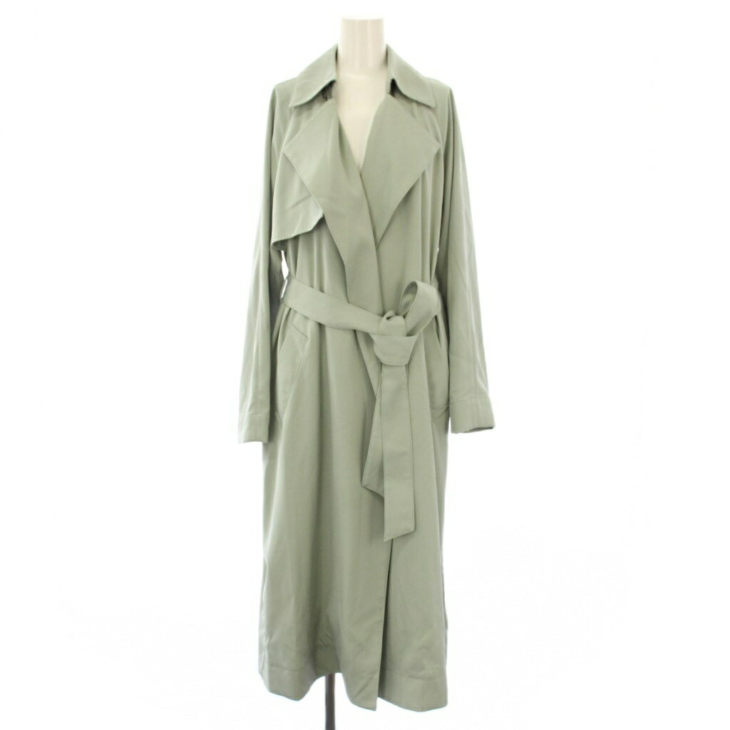 【中古】未使用品 ミラオーウェン Mila Owen 24SS 落ち感トレンチコート スプリングコート 春アウター 0 ミントグリーン 09WFC241301 /TK レディース 【ベクトル 古着】 250904(4.0)