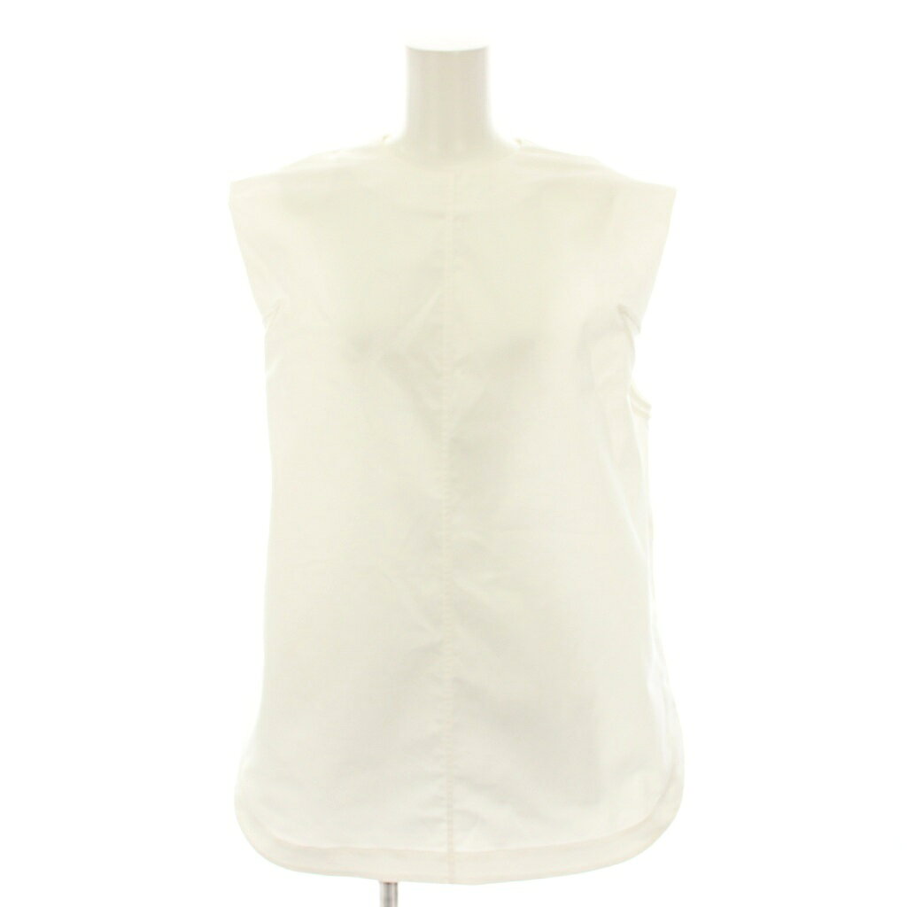 ハイク HYKE 24SS タスランツイルスリーブレストップ TASLAN TWILL SLEEVELESS TOP カットソー ノースリーブ 1 白 ホワイト 241-15221 /YT レディース  250827