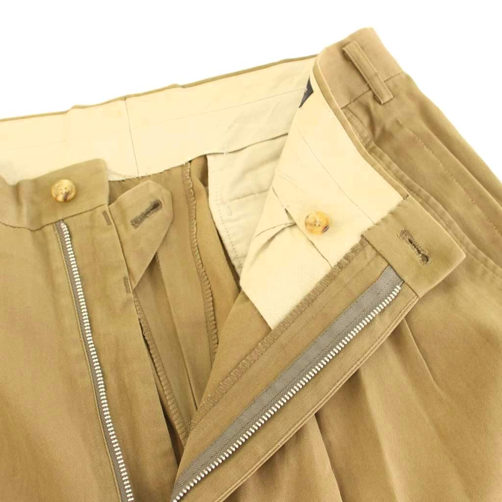【中古】コムデギャルソンオムプリュス COMME des GARCONS HOMME PLUS AD1994 チノパン パンツ スラックス ジップフライ L 茶 ブラウン PP-10007L /YT メンズ 【ベクトル 古着】 250827