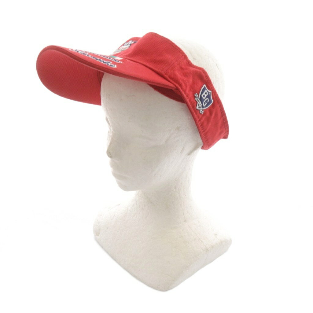 Sun Visor - 【中古】ビームスゴルフ BEAMS GOLF サンバイザー ロゴ 赤 レッド /SR メンズ 【ベクトル 古着】 251224