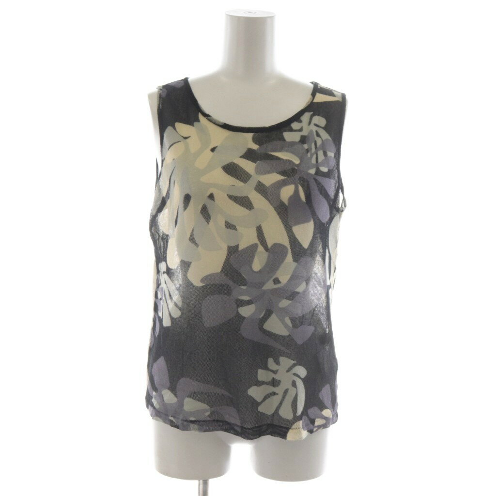 【中古】ヨウジヤマモトノアール YOHJI YAMAMOTO NOIR カットソー タンクトップ ノースリーブ メッシュ..