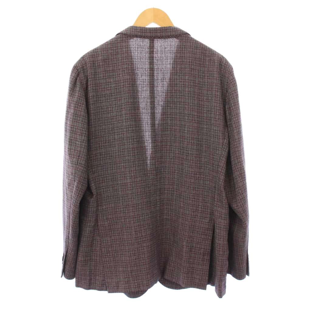 【中古】ボリオリ BOGLIOLI LINEA K.JACKET テーラードジャケット ブレザー アウター シングル ウール チェック柄 50 マルチカラー N1302E /BB メンズ 【ベクトル 古着】 250831