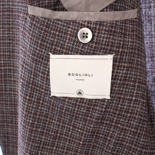 【中古】ボリオリ BOGLIOLI LINEA K.JACKET テーラードジャケット ブレザー アウター シングル ウール チェック柄 50 マルチカラー N1302E /BB メンズ 【ベクトル 古着】 250831