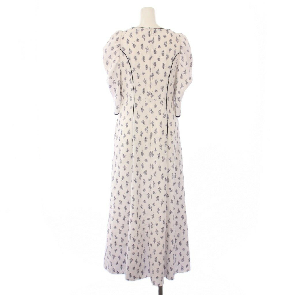 【中古】スナイデル SNIDEL 23SS Sustainable バリエプリントワンピース 七分袖 総柄 ロング 1 白 SWF0231047 /TK レディース 【ベクトル 古着】 250909
