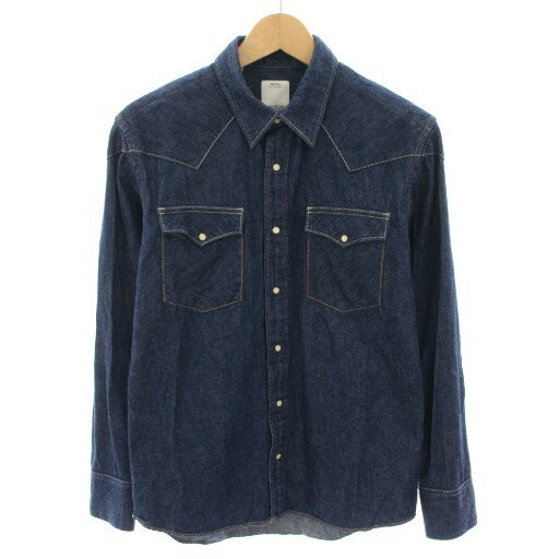 【中古】ビズビム VISVIM デニムシャツ ウエスタンシャツ 長袖 1 インディゴ 0112305007001 /YT メンズ 【ベクトル 古着】 250912 【中古】ビズビム VISVIM デニムシャツ ウエスタンシャツ 長袖 1 インディゴ 0112305007001 /YT メンズ 【ベクトル 古着】 250912