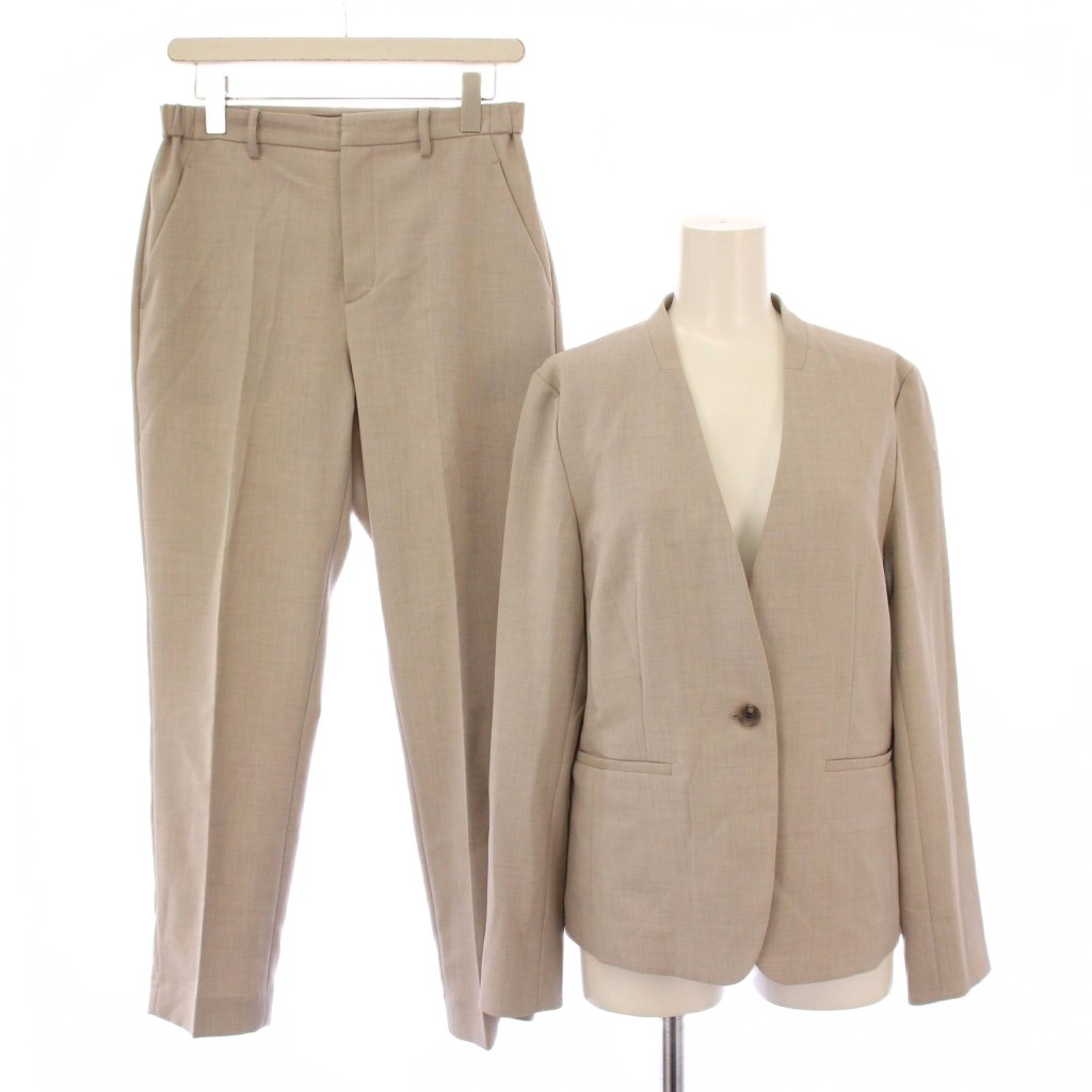 【中古】ユナイテッドアローズ UNITED ARROWS セットアップ ノーカラージャケット アウター シングル ..