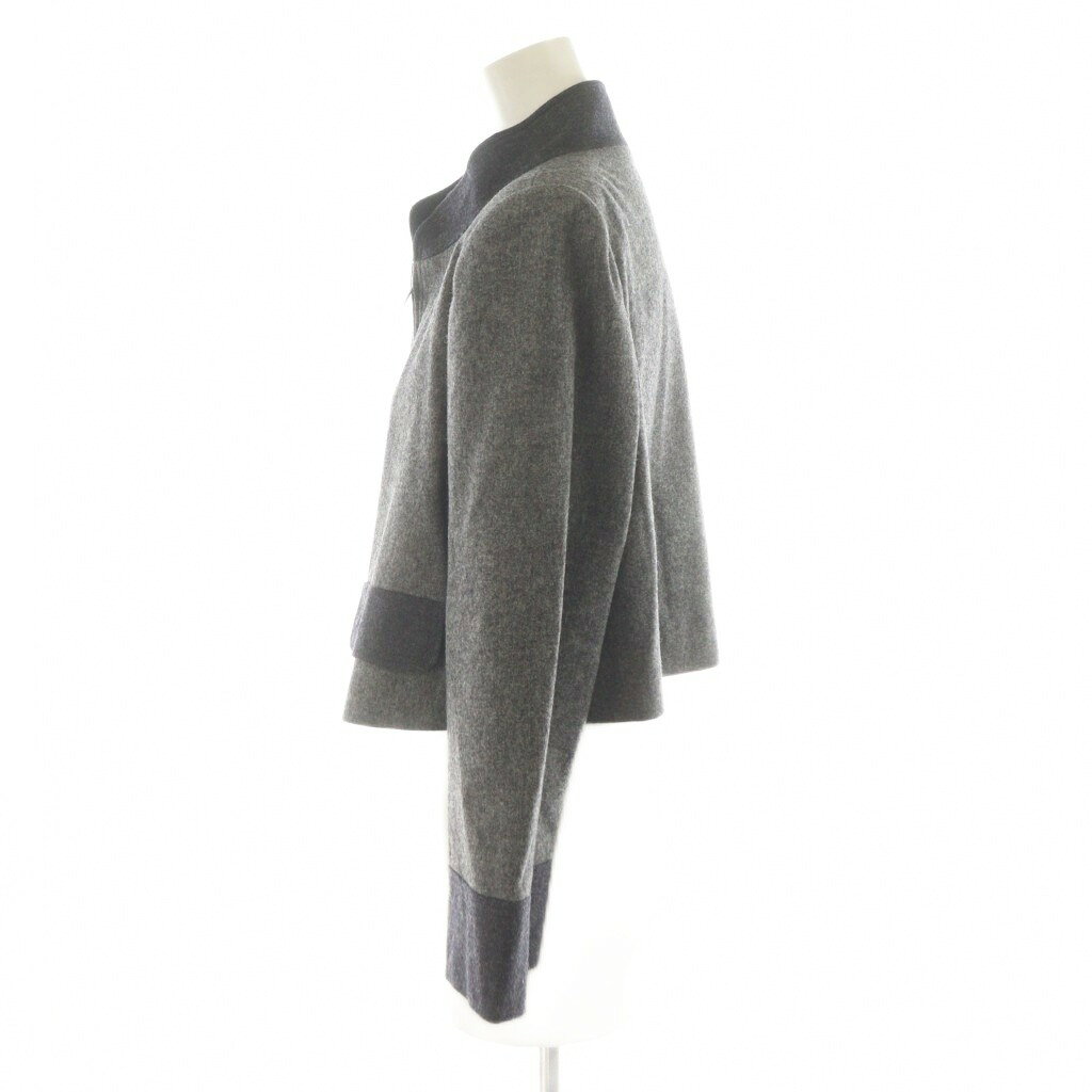 ブランド古着ベクトルプレミアム店の【中古】ミス アシダ miss ashida ブルゾン ジャケット スタンドカラー ジップアップ ウール 9 グレー /AN17 レディース 【ベクトル 古着】 250922｜アングル2