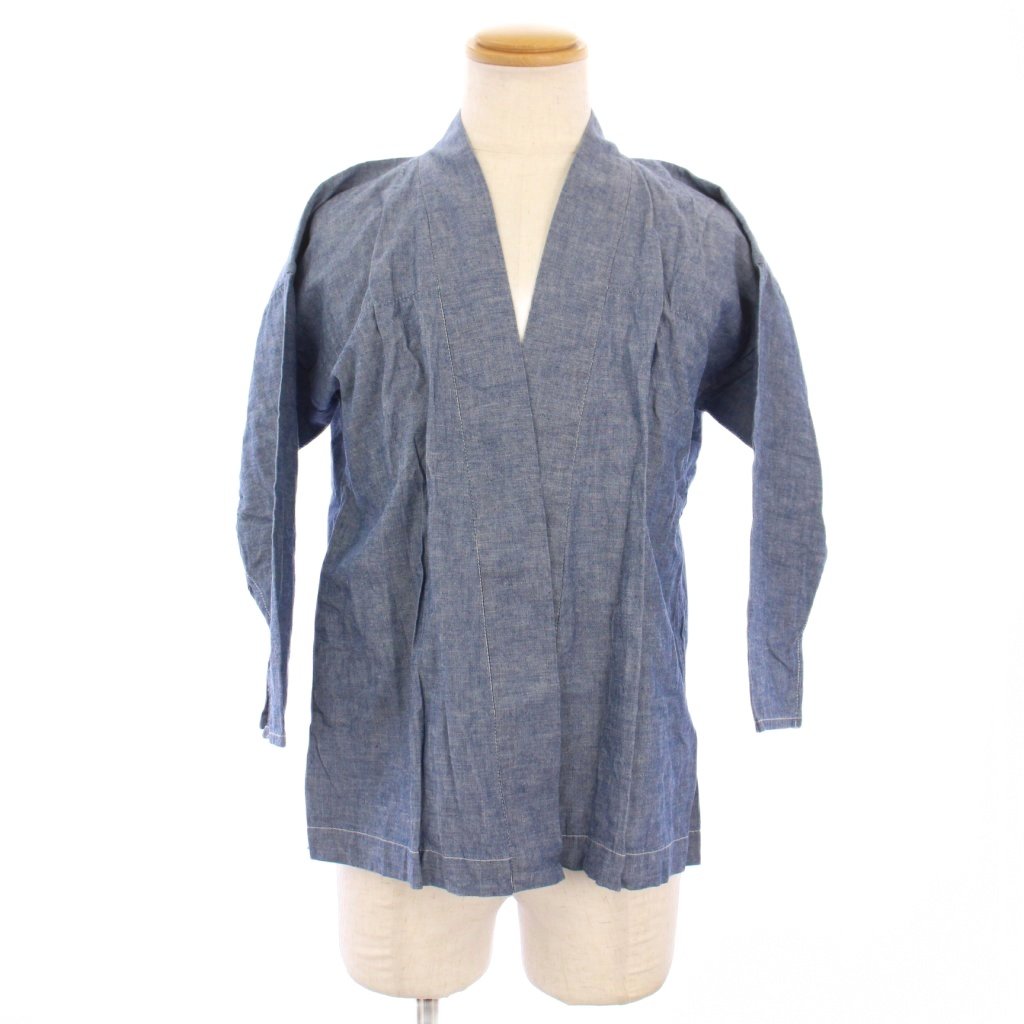 【中古】ビズビム VISVIM NORAGI CHAMBRAY ノラギ シャンブレー シャツジャケット 1 青 0117205007006 /KH キッズ 【ベクトル 古着】 250919