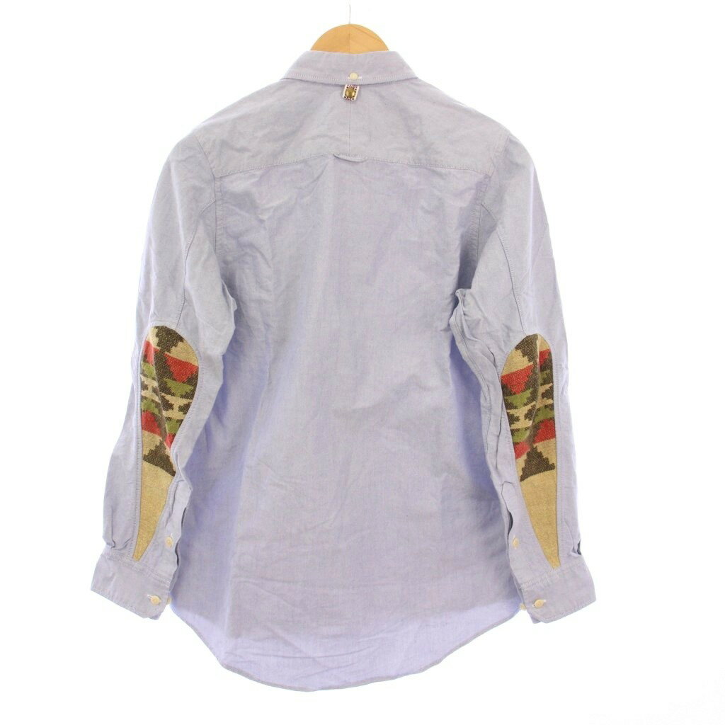 【中古】ビズビム VISVIM ALBACORE NATIVE BLANKET L/S ボタンダウンシャツ 長袖 1 青 0115205011003 /KH メンズ 【ベクトル 古着】 250919