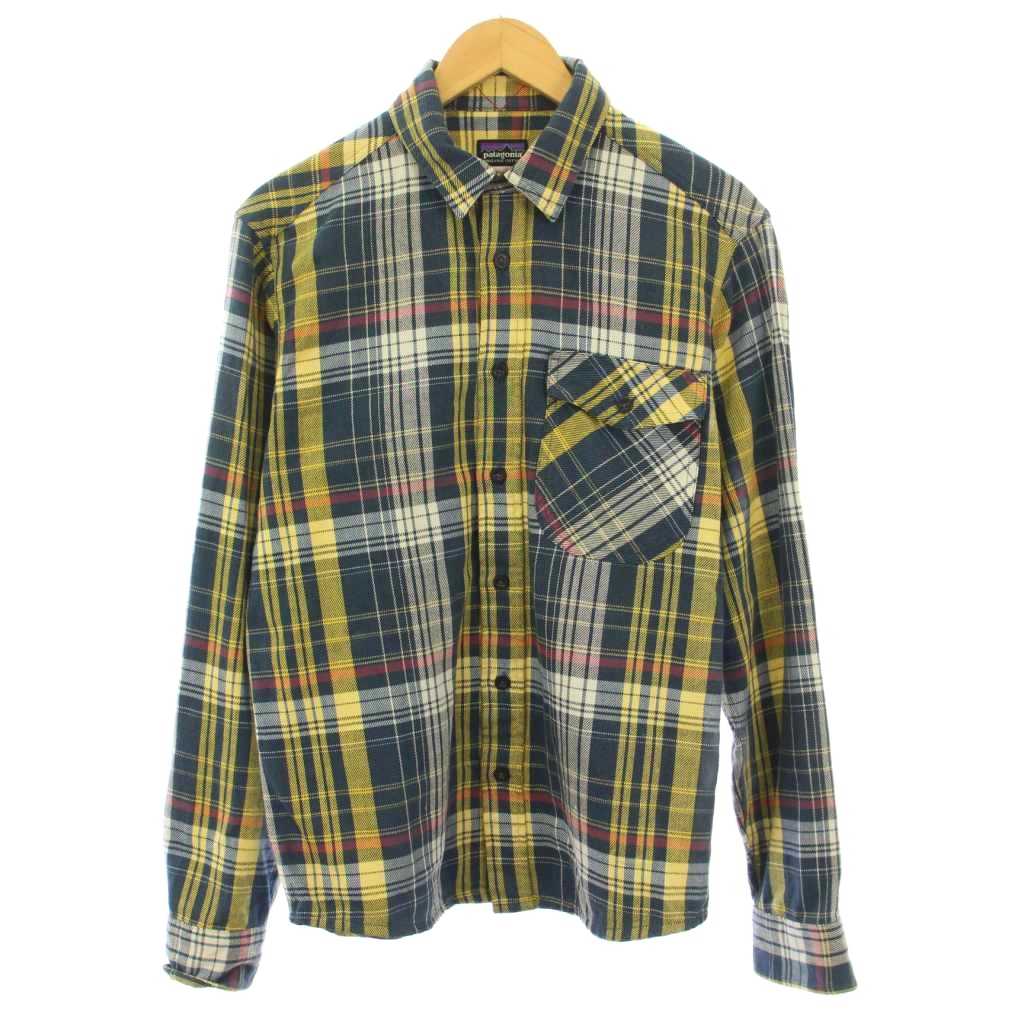 【中古】パタゴニア Patagonia ORGANIC COTTON オーガニックコットン カジュアルシャツ 長袖 レギュラ..