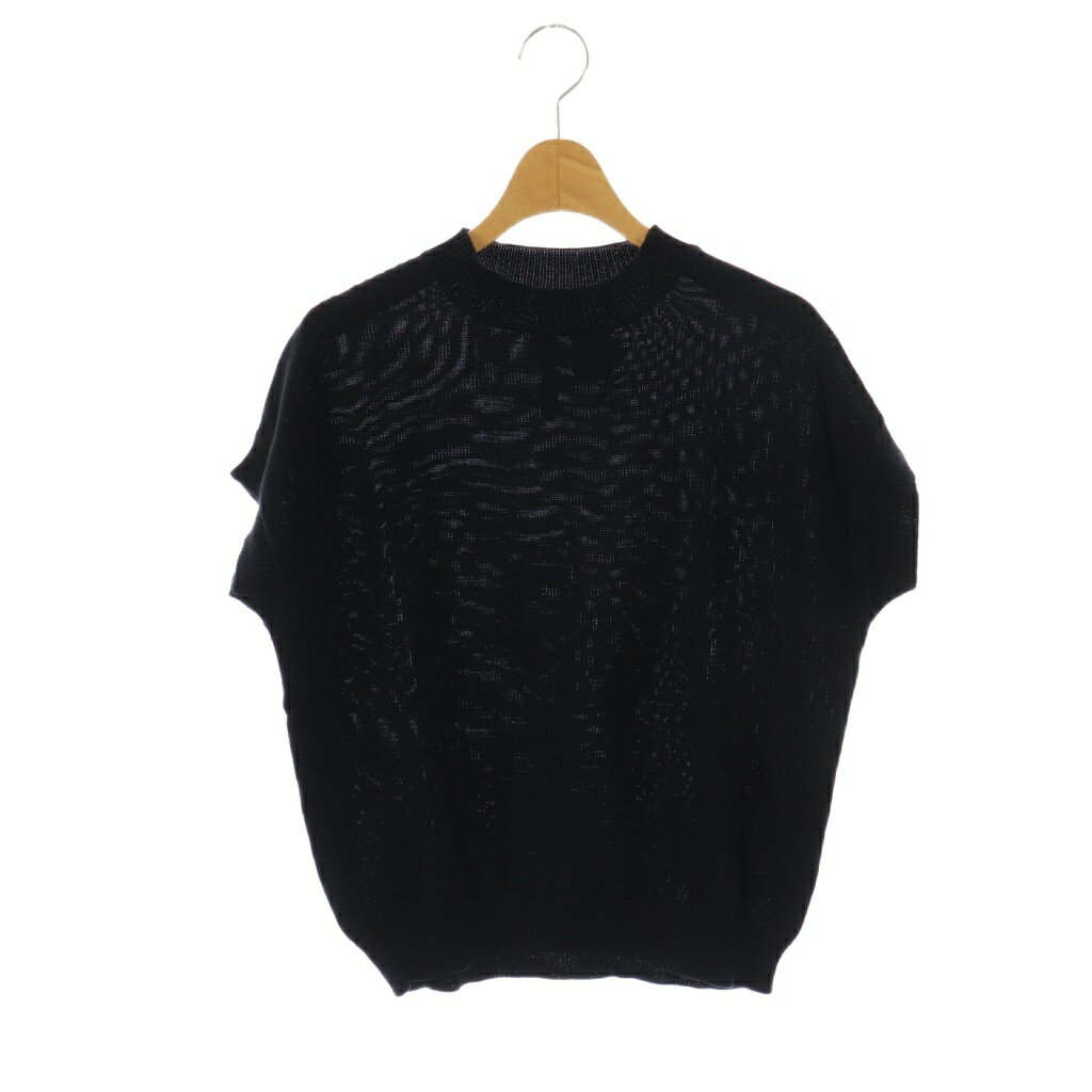 【中古】ティボー ヴァン ダル ストラット THIBAULT VAN DER STRAETE サマーニット セーター 半袖 S ブ..