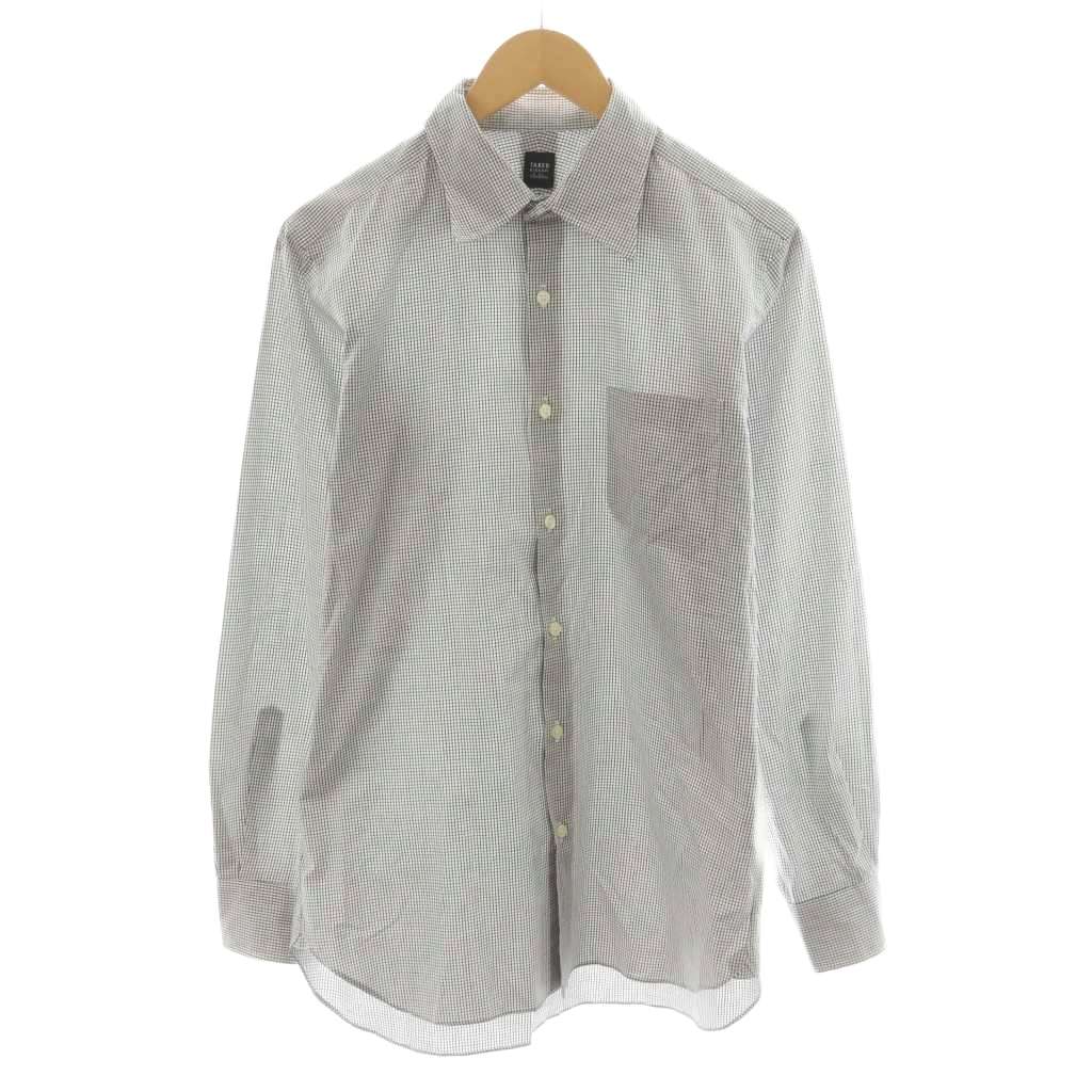 【中古】タケオキクチ TAKEO KIKUCHI シャツ 長袖 チェック柄 黒 ブラック 白 ホワイト /AN50 メンズ 【ベクトル 古着】 251006