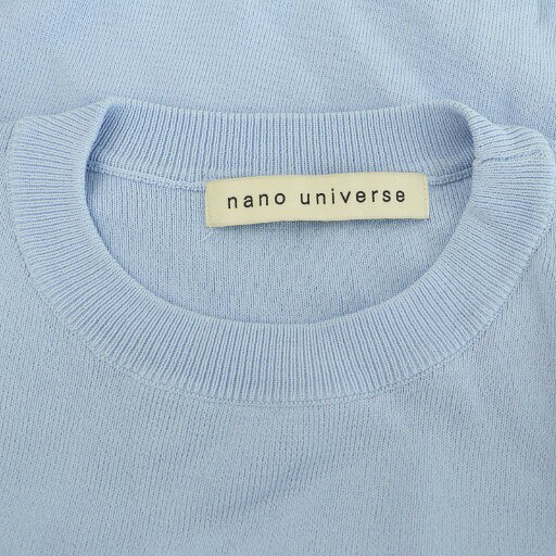 【中古】ナノユニバース nano universe ニット カットソー 五分袖 F ライトブルー /MY ■OS レディース 【ベクトル 古着】 251029 vectorpremium-18711017 ブランド古着ベクトルプレミアム店 サンプル画像3