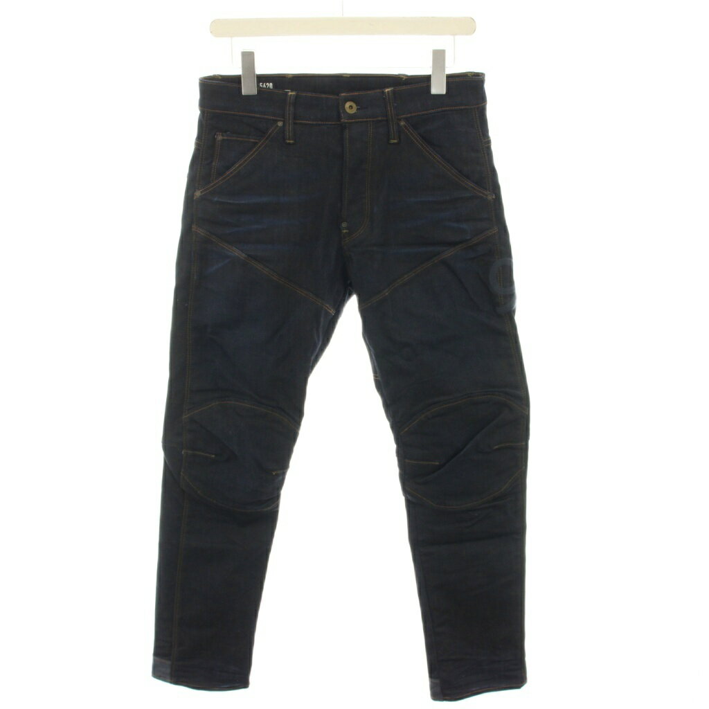 【中古】ジースターロウ G-Star RAW 5620 ヘリテージ3Dストレートテーパード HERITAGE 3D STRAIGHT TAPERED デニムパンツ ジーンズ ボタンフライ W28 L30 紺 ネイビー 1009508 /YT メンズ 【ベクトル 古着】 251010