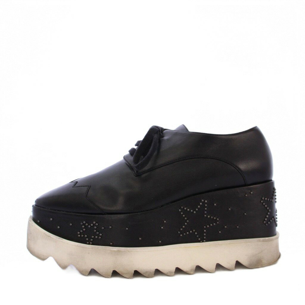 樂天商城 - 【中古】ステラマッカートニー STELLA McCARTNEY エリス スター プラットフォーム スニーカー 厚底 36 黒 /KH レディース 【ベクトル 古着】 251024