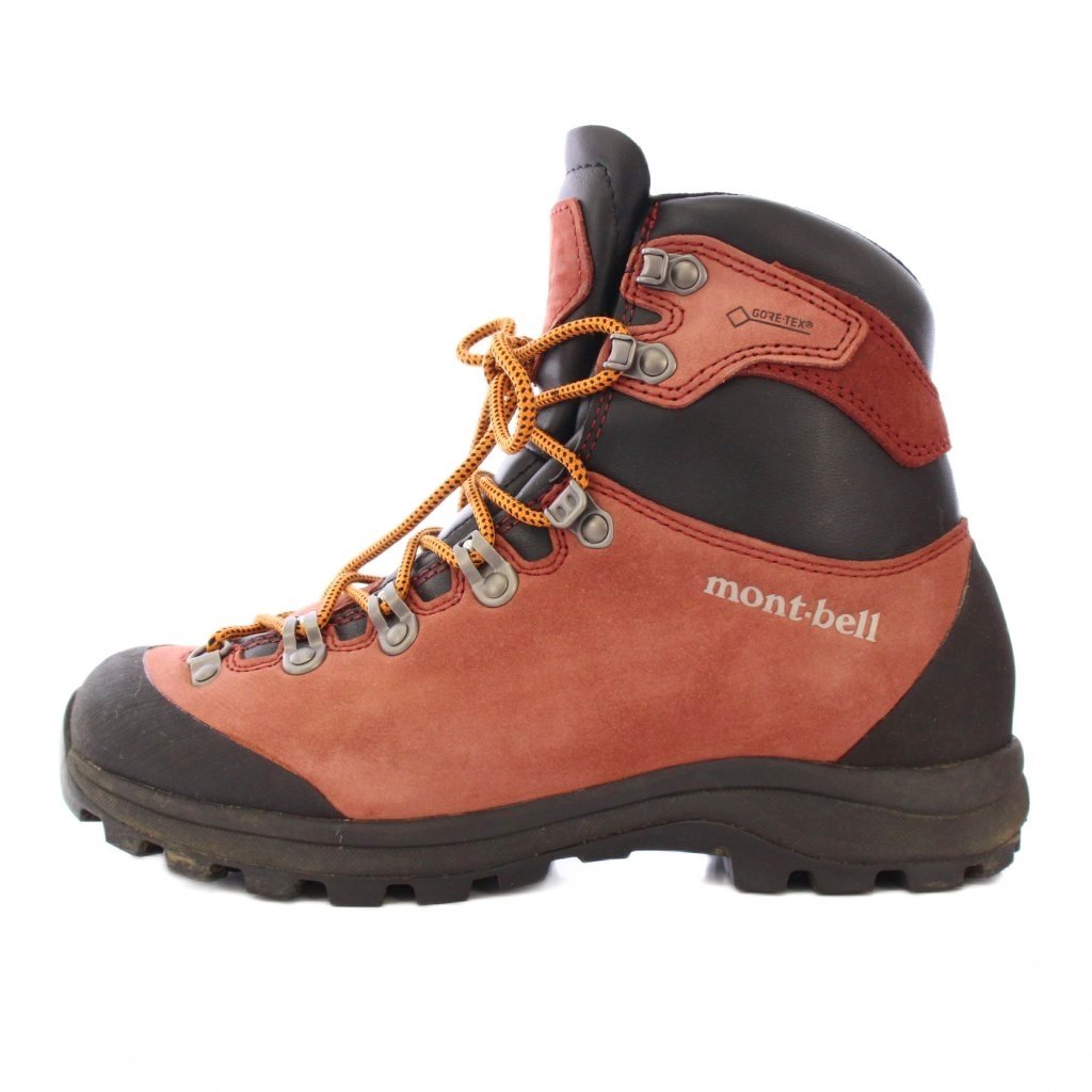 【中古】モンベル Montbell GORE-TEX アルパインクルーザー2000 トレッキングブーツ ショート 厚底 ロゴ US7.5 24.5cm 赤 レッド 黒 ブラック 1129464 /BB レディース 【ベクトル 古着】 251012(4)