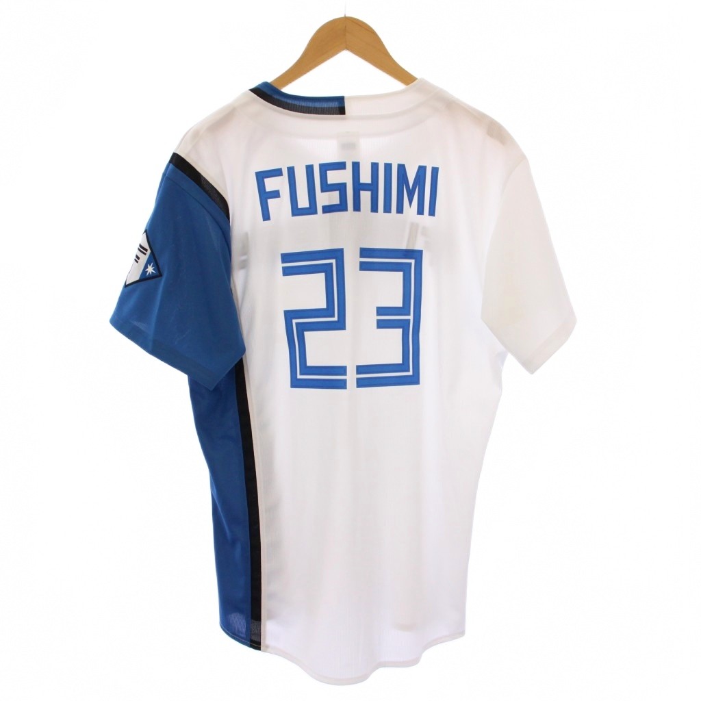 【中古】未使用品 FIGHTERS 北海道日本ハムファイターズ FUSHIMI 背番号23 レプリカ ユニフォーム 半袖..