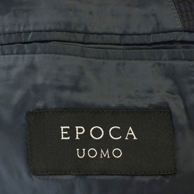 【中古】エポカ ウォモ EPOCA UOMO リネン混 シングルスーツ セットアップ 背抜き ジャケット パンツ 44 ネイビー 紺 M1D89-160-29 /☆G メンズ 【ベクトル 古着】 251030