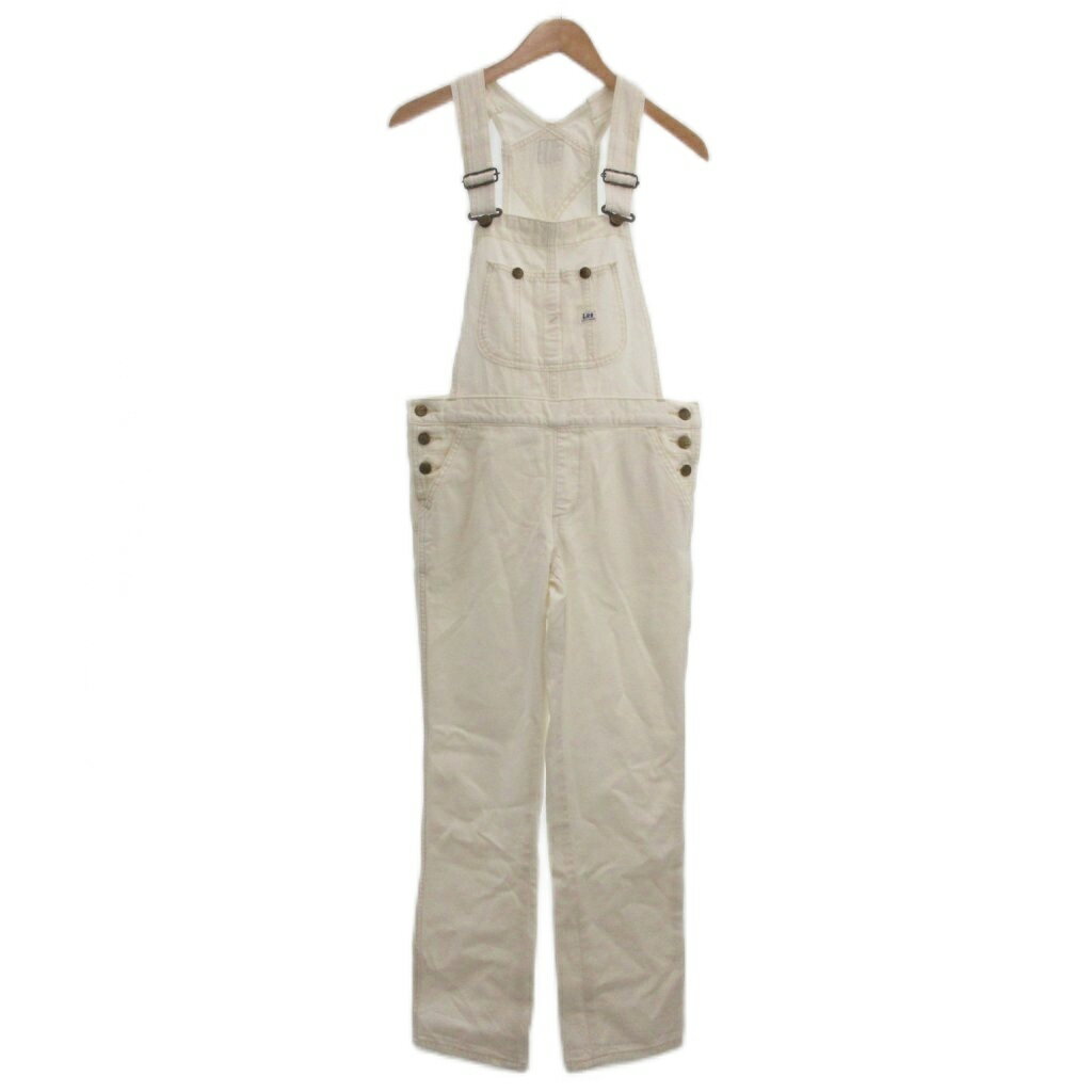【中古】リー LEE 美品 TAPERD OVERALL テーパード オーバーオール M 白 ホワイト /YJ レディース 【ベクトル 古着】 251121