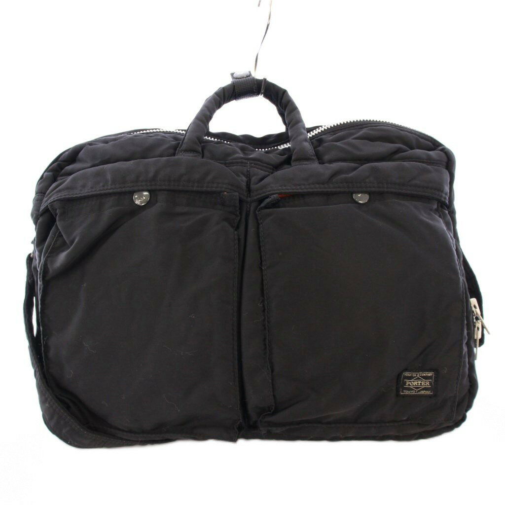 【中古】ポーター PORTER 吉田カバン TANKER タンカー 3WAY BRIEFCASE ブリーフケース リュックサック デイパック ハンドバッグ ビジネスバッグ ナイロン 黒 ブラック 622-76672 /BB メンズ 【ベクトル 古着】 251116