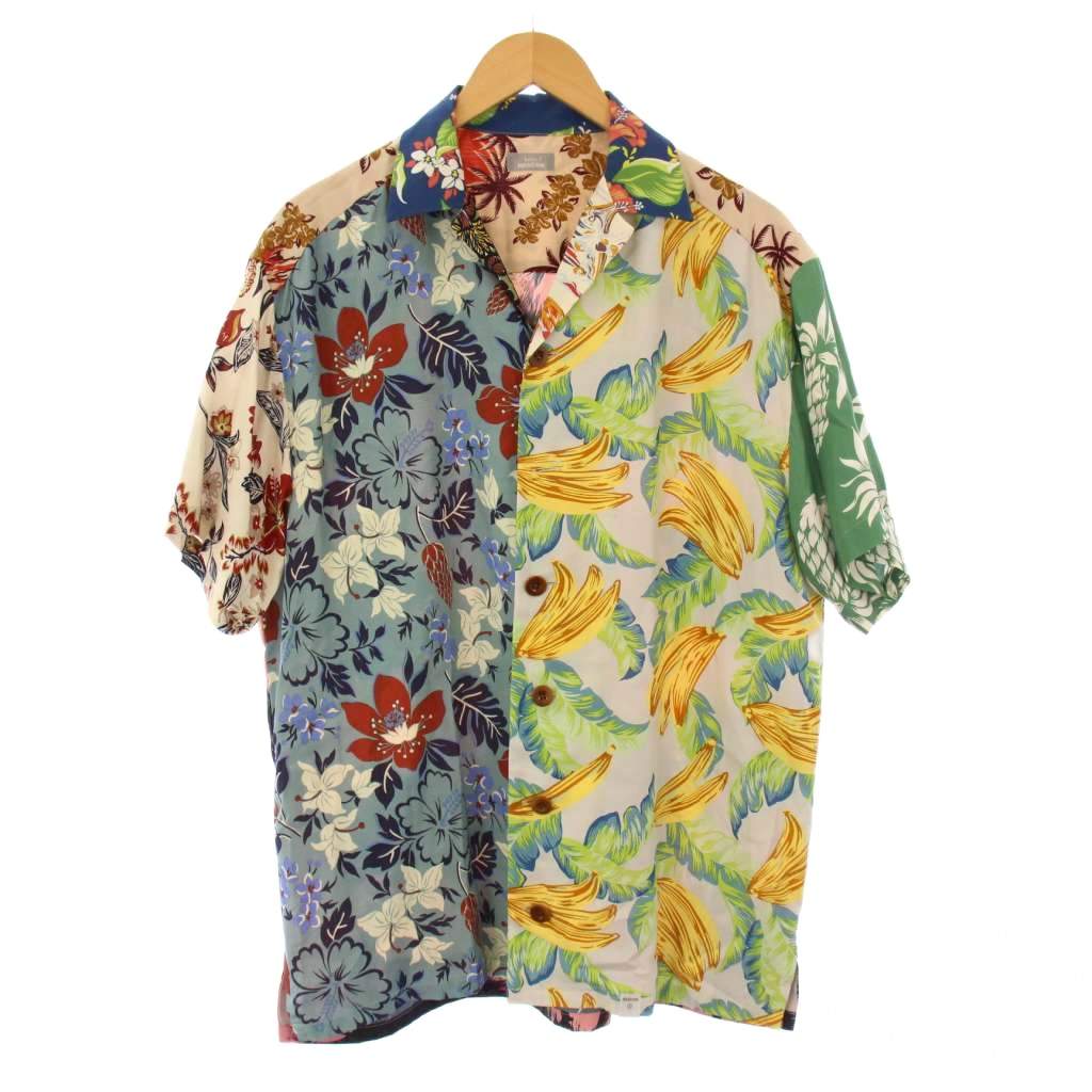 【中古】カラー kolor BEACON アロハシャツ 半袖 オープンカラー 総柄 2 マルチカラー /BB メンズ 【ベ..
