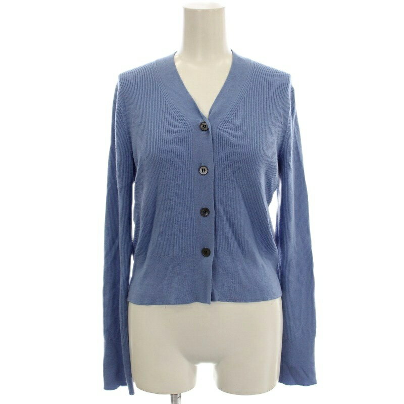 【中古】プラージュ Plage RIAM 23AW ウールRIB カーディガン リブニット カーディガン F 水色 ライトブルー 23080922608040 /☆G レディース 【ベクトル 古着】 251113