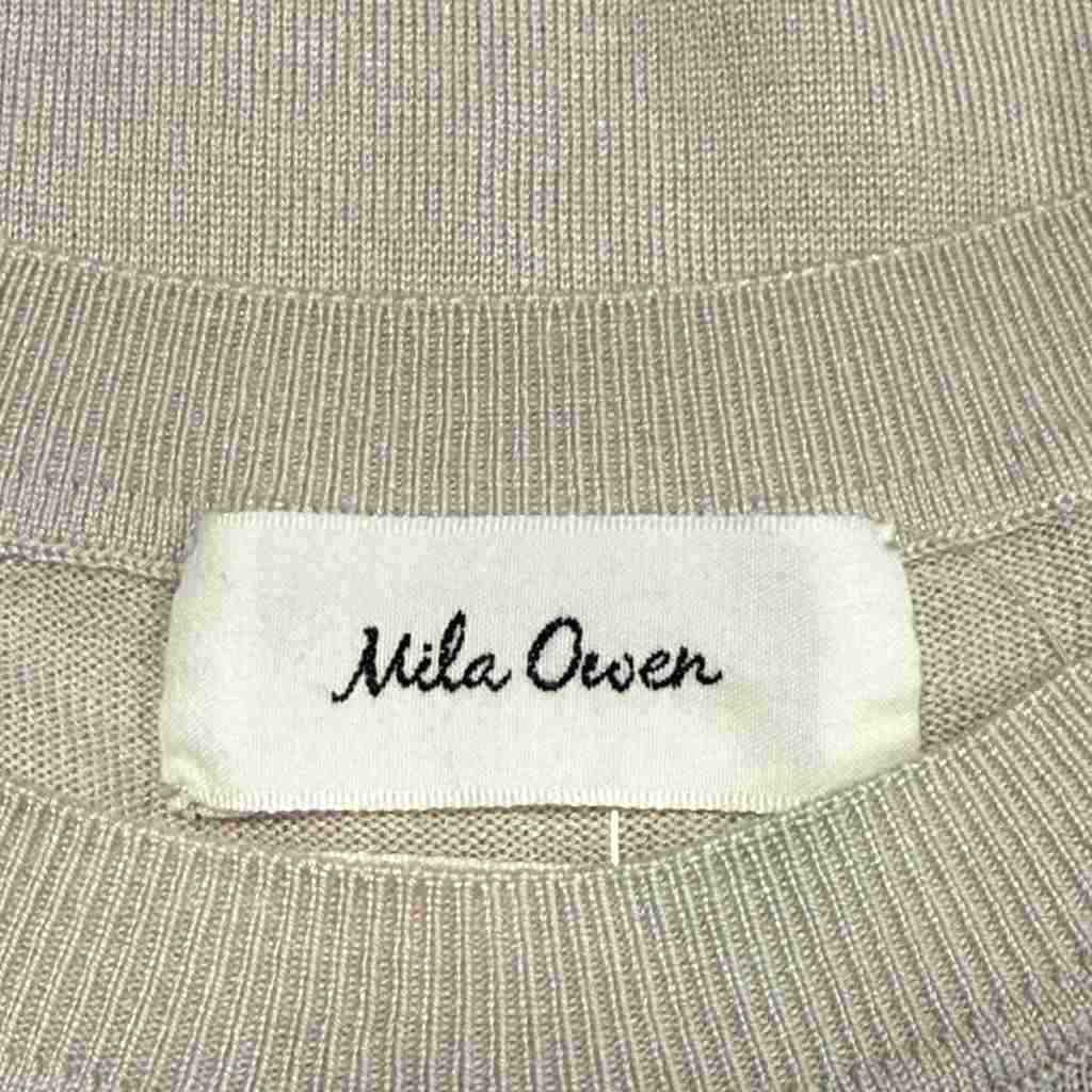【中古】ミラオーウェン Mila Owen 20SS ニットベスト カットソー シルク クルーネック 0 ベージュ ■FY レディース 【ベクトル 古着】 251227 vectorpremium-18798658 ブランド古着ベクトルプレミアム店 サンプル画像3