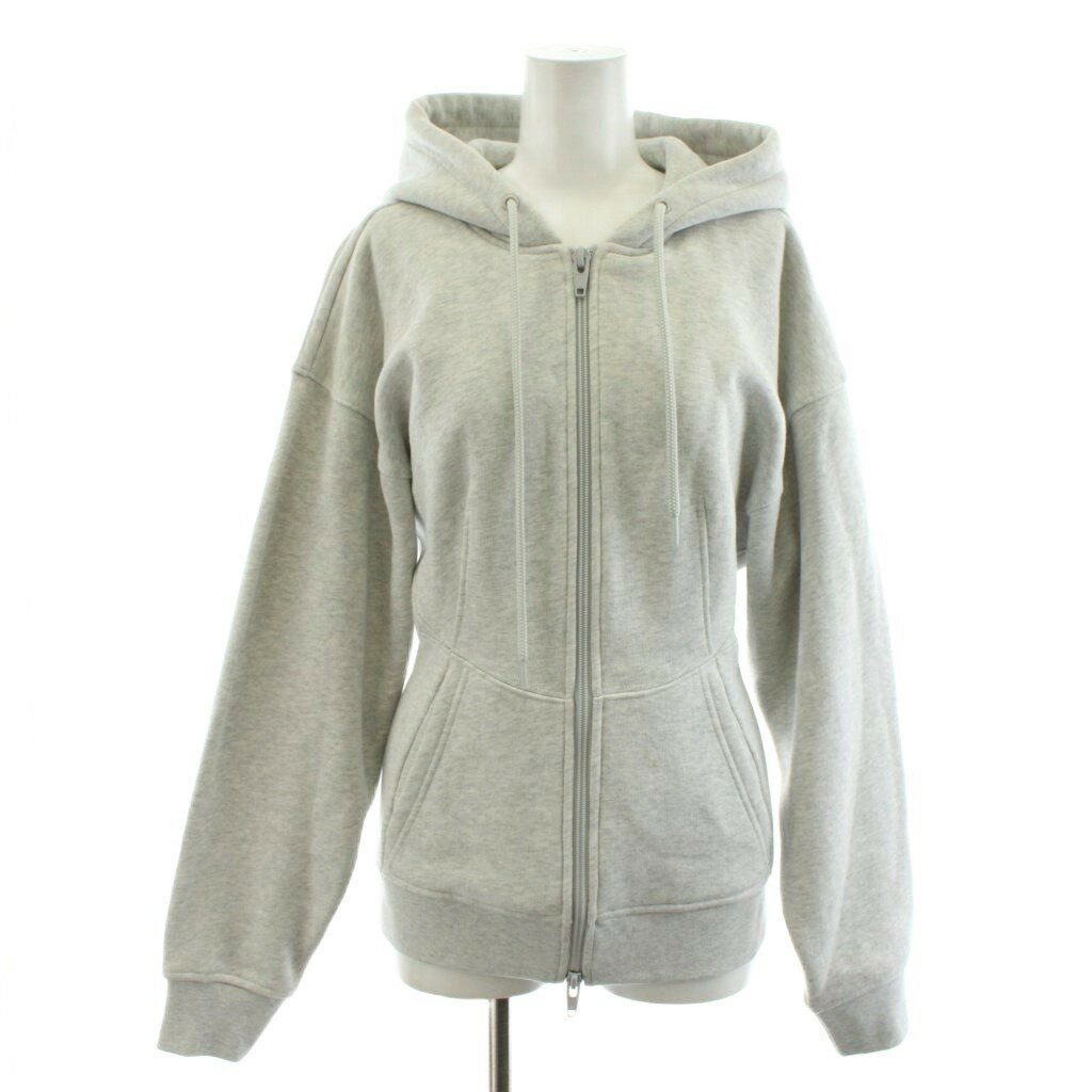 【中古】アレキサンダーワン ALEXANDER WANG パーカー ジップアップ コットン XS グレー /AN51 レディース 【ベクトル 古着】 251203
