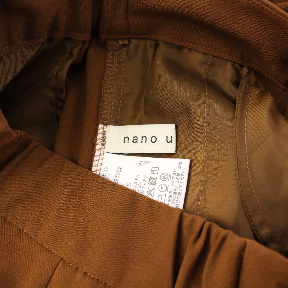 【中古】ナノユニバース nano universe ドライウェザーストレッチ2タックワイドパンツ スラックス S 茶 669-5227302 /KH レディース 【ベクトル 古着】 260107 vectorpremium-18810501 ブランド古着ベクトルプレミアム店 サンプル画像3