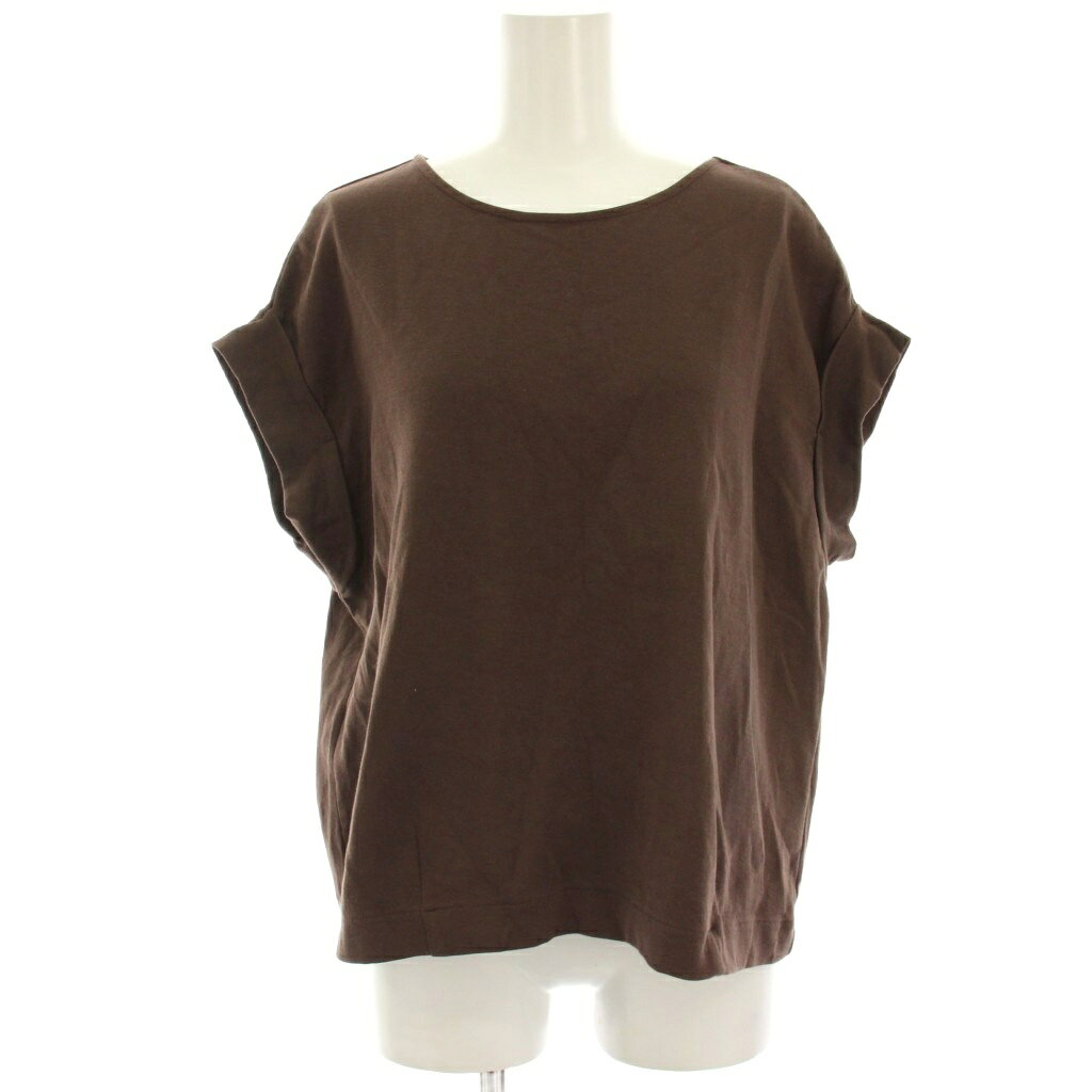 Rakuten - 【中古】スローブ イエナ SLOBE IENA Tシャツ カットソー 茶 ブラウン 無地 ラウンドネック 半袖 /HN レディース 【ベクトル 古着】 260115