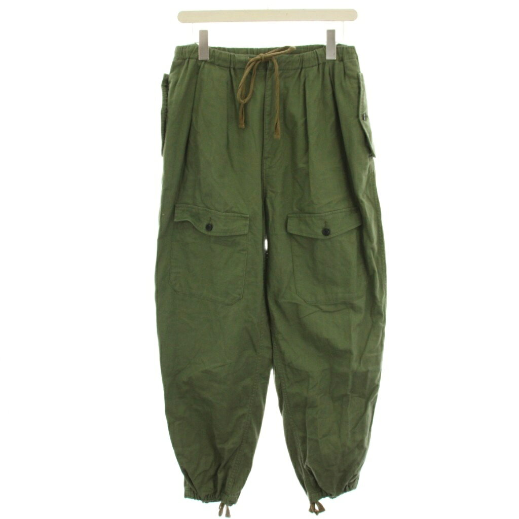 Capri Pants - 【中古】アールエヌエー RNA カーゴパンツ イージーパンツ F カーキ 麻 リネン混 ドローストリングヘム /HN レディース 【ベクトル 古着】 260114