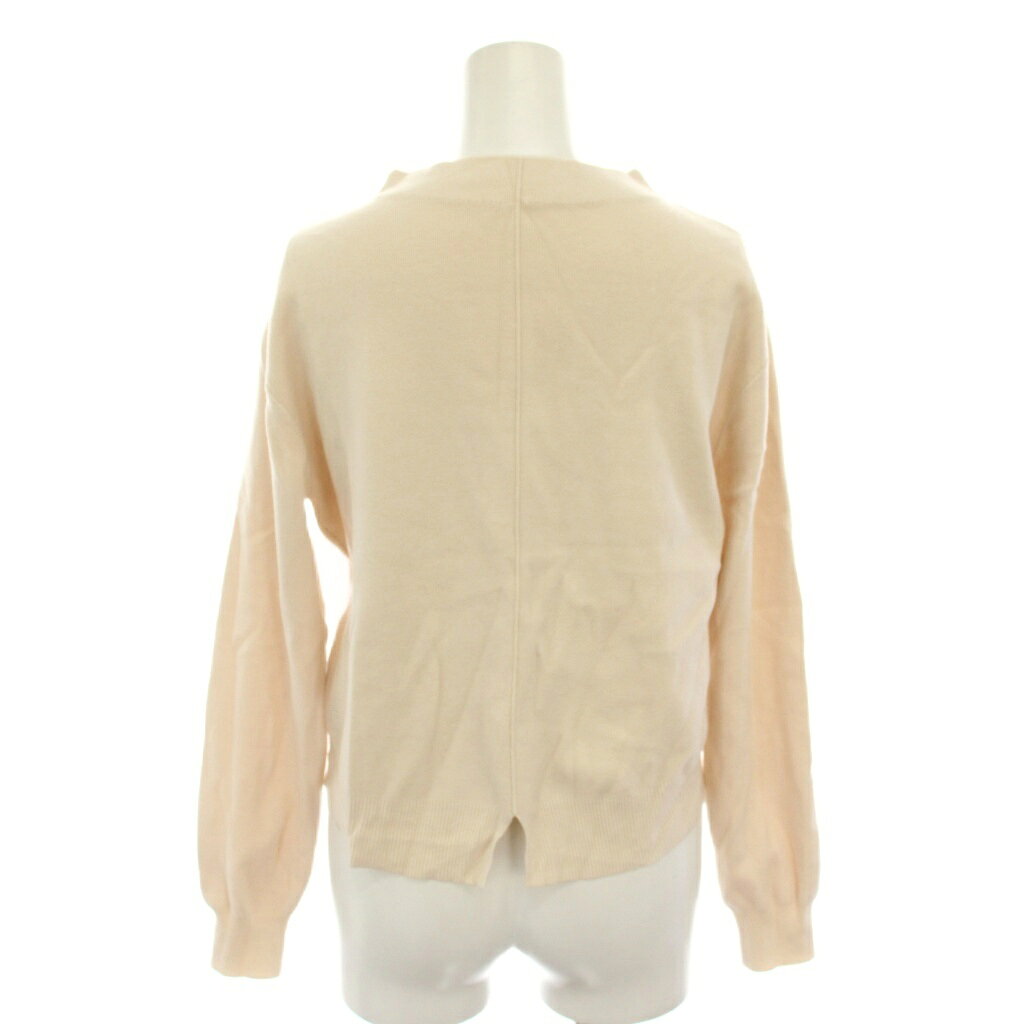 ブランド古着ベクトルプレミアム店の【中古】プロポーション ボディドレッシング PROPORTION BODY DRESSING ニットタイトセットアップ セーター ハイネック 長袖 スカート ひざ丈 タイト M ベージュ 121-1240004 /YT レディース 【ベクトル 古着】 260116｜アングル3