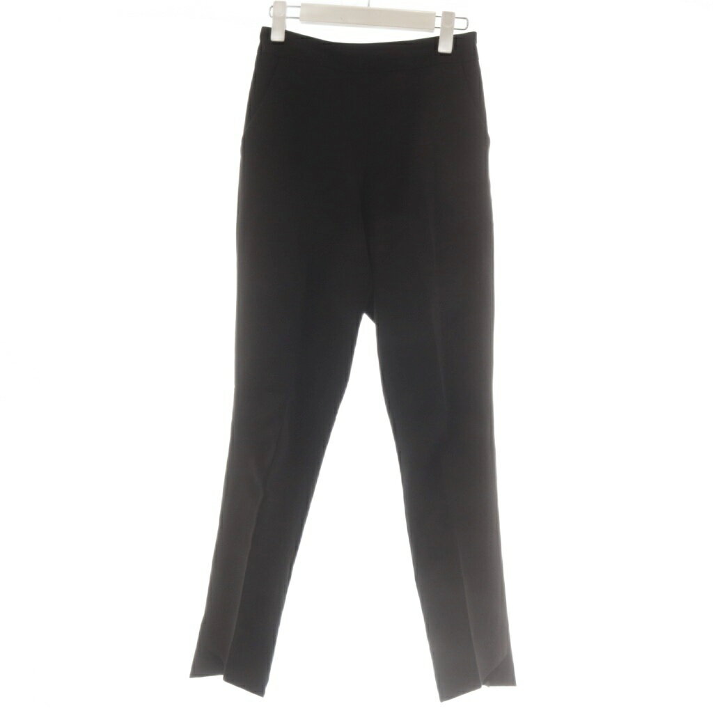 【中古】エラ eLLa パンツ スラックス 黒 ブラック裾スリット /AU レディース 【ベクトル 古着】 260121