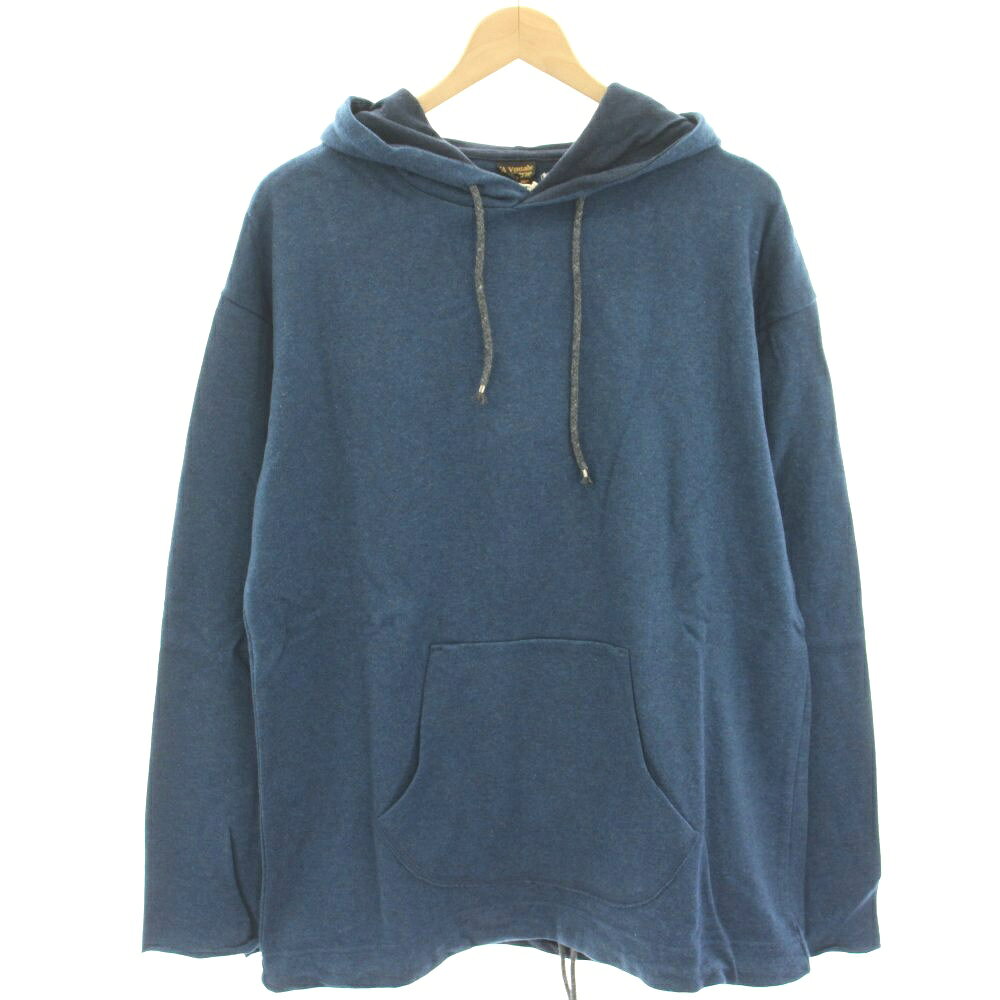 【中古】未使用品 アボンタージ A VONTADE タグ付き ニットパーカー プルオーバー 長袖 L 青 ブルー VTD-0365 /HN メンズ 【ベクトル 古着】 260122