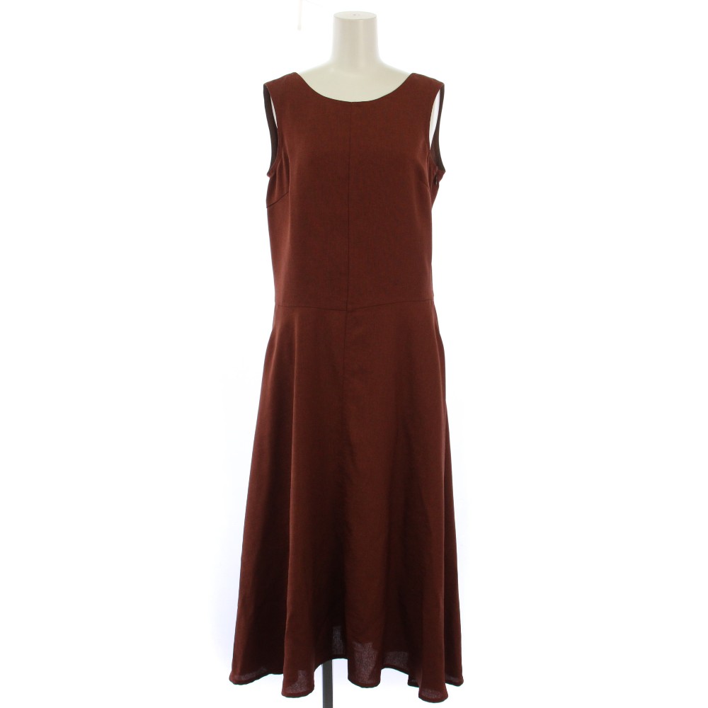 ロンハーマン Ron Herman SleevelessBrownOnePiece ワンピース ロング ノースリーブ XS 茶 2510300342 /BM レディース  260124