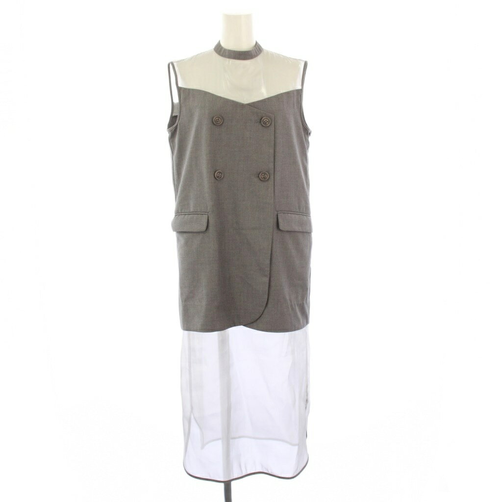 アメリヴィンテージ Ameri VINTAGE MEDI JACKET DOCKING SHEER ノースリーブジャケット シアー S グレー 02210530690 /KH レディース  260127