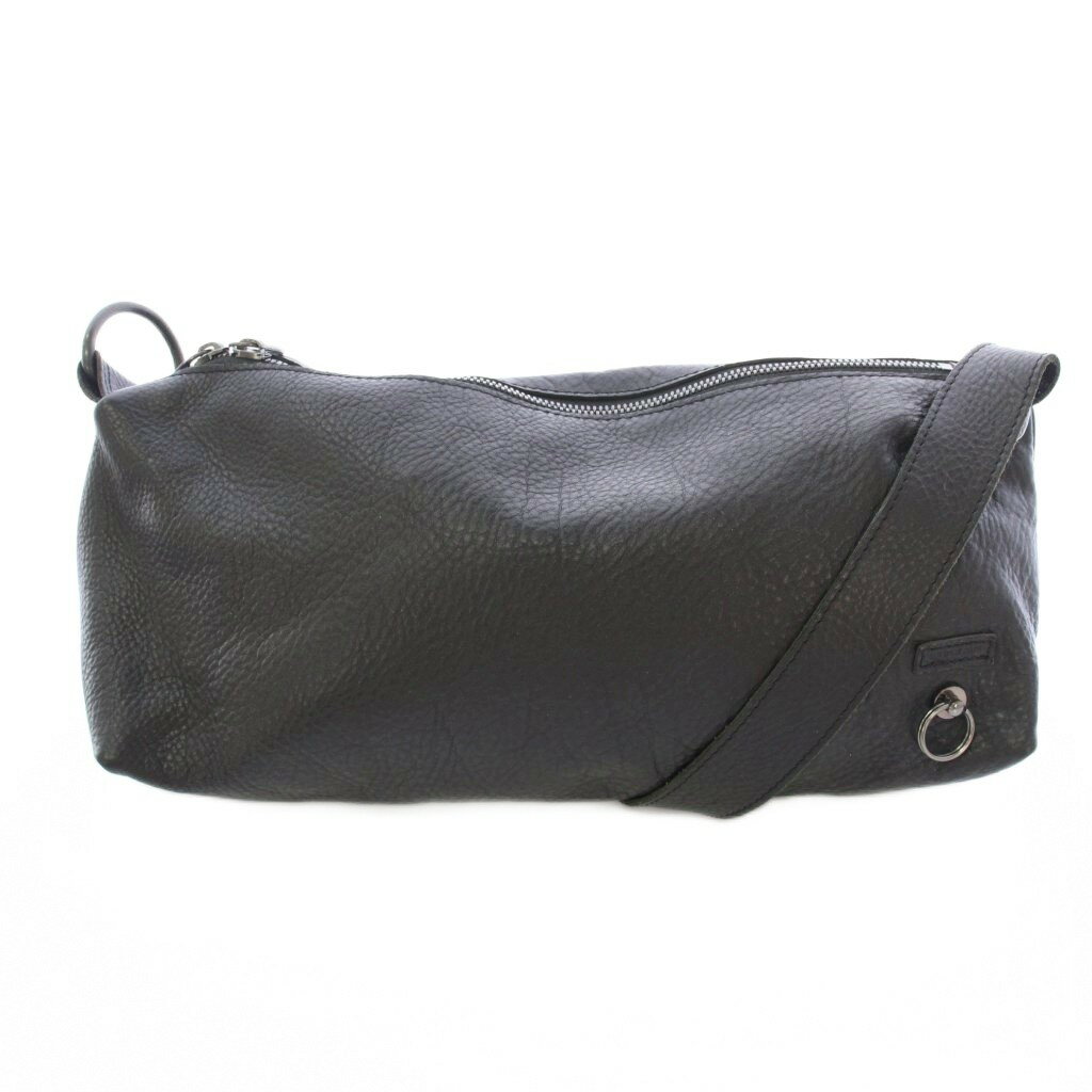 【中古】ジャムホームメイド JAM HOME MADE アリゾナレザー ショルダーバッグ ワンカラー ロゴ 黒 ブラック /BB メンズ 【ベクトル 古着】 260123